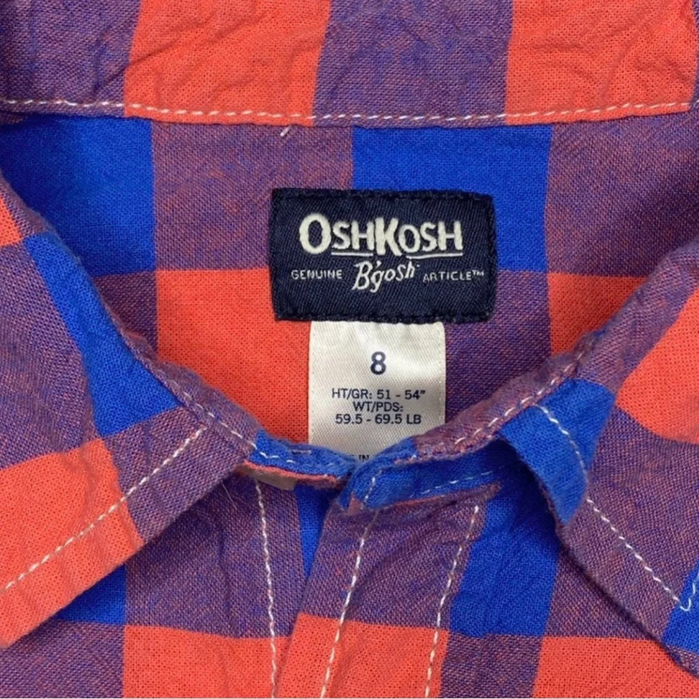 Oshkosh Buffalo Plaid Button Up Shirt